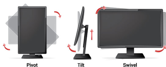 Ergonomie-Funktionen bei Monitoren