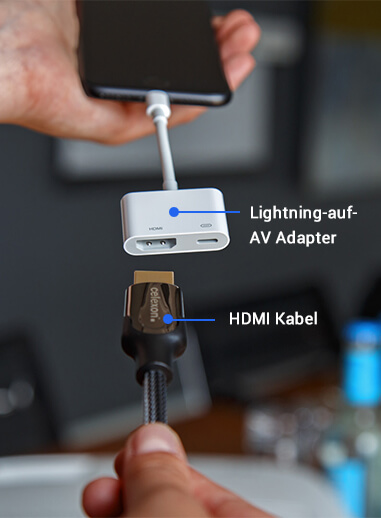Anschließen via Kabel