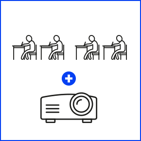 Beamer für mehrere Klassenzimmer