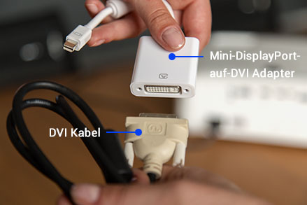 Mini-Displayport-auf-DVI Adapter
