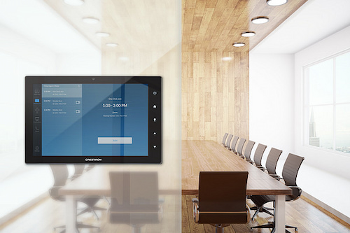 Crestron-Touchpanel-Anwendung-Konferenzraum